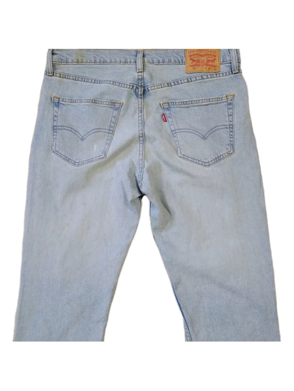 Levi's Jeans 511 Slim Straight Distressed Blue Size 34/34 Men's Excellent Cond